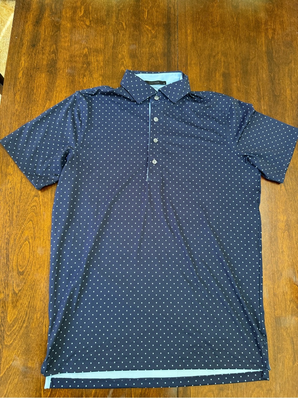 Greyson Pack Dot Short Sleeve Polo Small NWOT